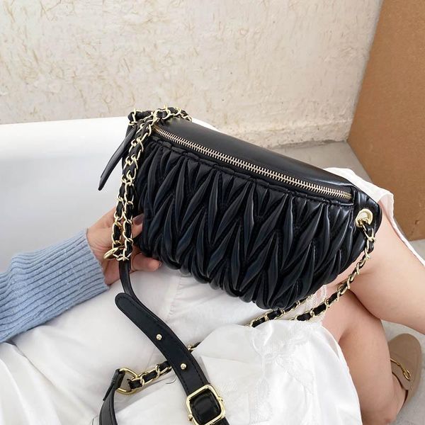 

waist bags 2021 fashion chest for women pu leather bag travel phone pouch purse solid color crossbody fanny pack