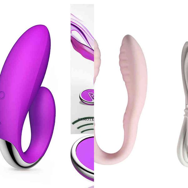 NXY Vibratoren, wasserdicht, kabellos, Fernbedienung, Dual-Vibrator für Frauen, Sexspielzeug, USB-Aufladung, G-Punkt-Nachricht, Klitoris-Stimulator, Sex-Vibrator, 0104
