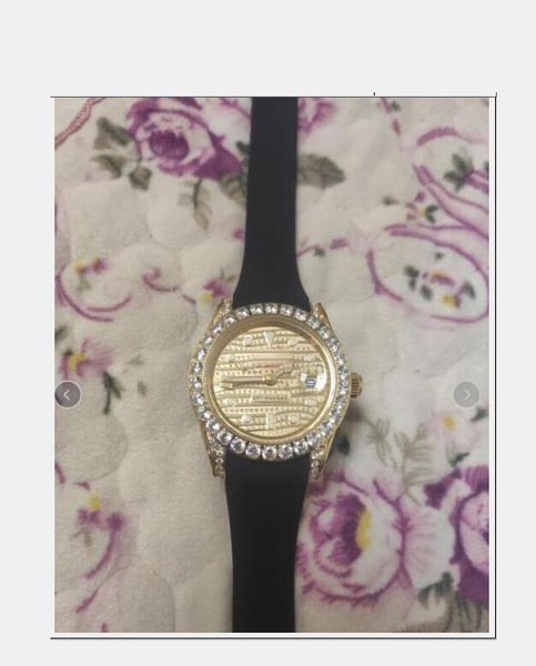 

luxury wristwatch new 41mm ii gmt big datetexture full diamond dial bezel automatic mens watch 316l ss steel bracelet fashion men's wat, Slivery;brown