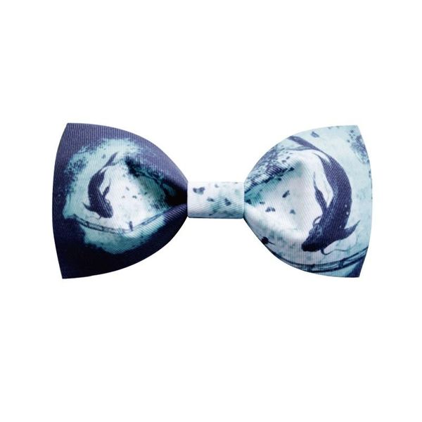 

neck ties bow tie animals printed pisces with gift box packed christmas set designer butterfly detachable, Blue;purple