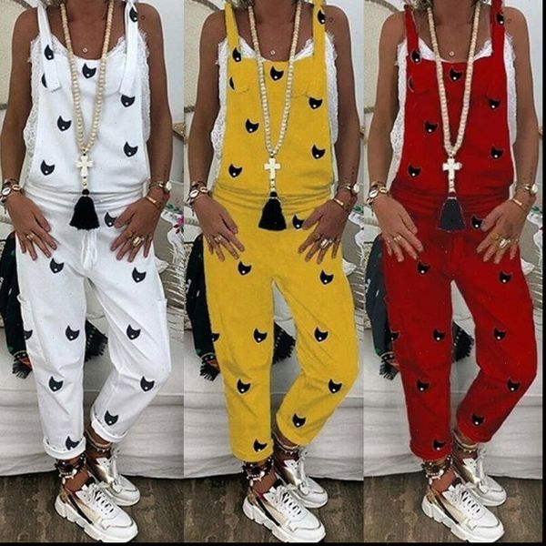 

plus size overalls 2021 vintage casual dungarees jumpsuits women long rompers female harem pants trousers pantalon, Black;white