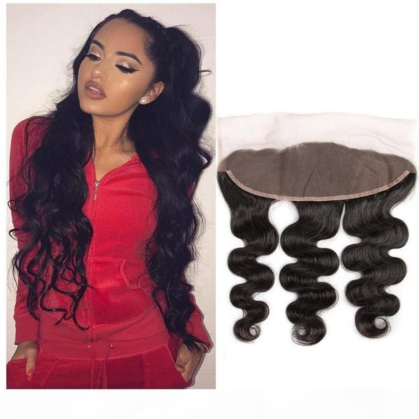 

peruvian 13x4 lace frontal pre plucked body wave closure 13 by 4 lace closure ear to ear frontal 8-22inch ruyibeauty, Black;brown