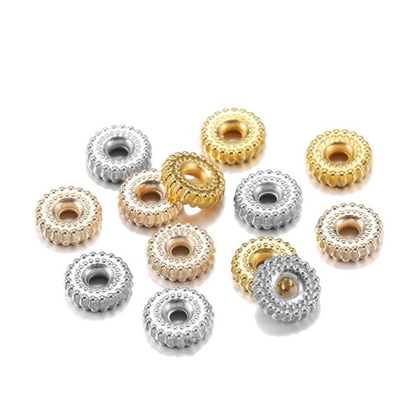 

200pcs lot gold rhodium ccb plastic charm bracelet beads findings loose spacer beads for jewelry making supplies diy accessories h wmtmvs