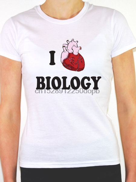 

new pure short футболка i love biology наука сердце органы fun новизна themed женщины t shirtv шея рубашка спорт с капюшоном толстовка толст