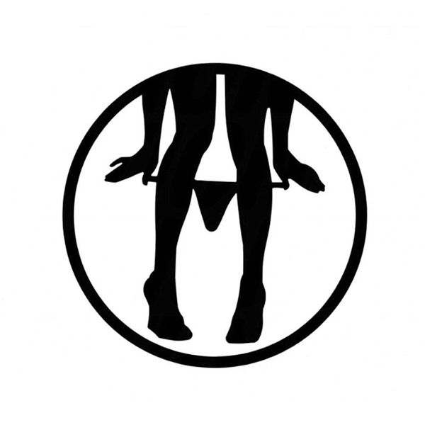 

8*8cm panty dropper car sticker decals fun cartoon motorcycle decals car styling c2-0353