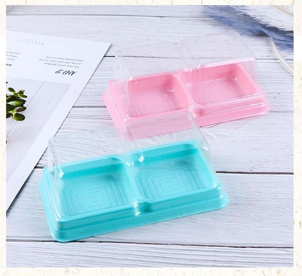 

gift wrap 50pcs plastic transparent sugar box egg yolk crisp moon cake blister party pack 1