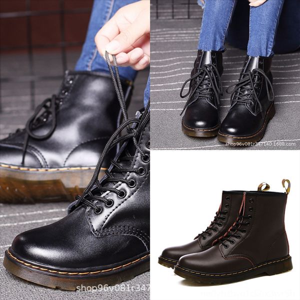 

wqlsi with women boots winter snow couple du female boots boots antong warm lace flat designer women shoes leather tide botas mujer hot, Black