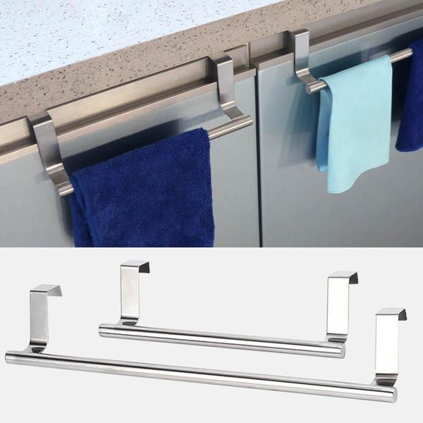 

hanging holder stainless steel bathroom kitchen cabinet shelf rack towel racks over door towel rack hanger home organizer