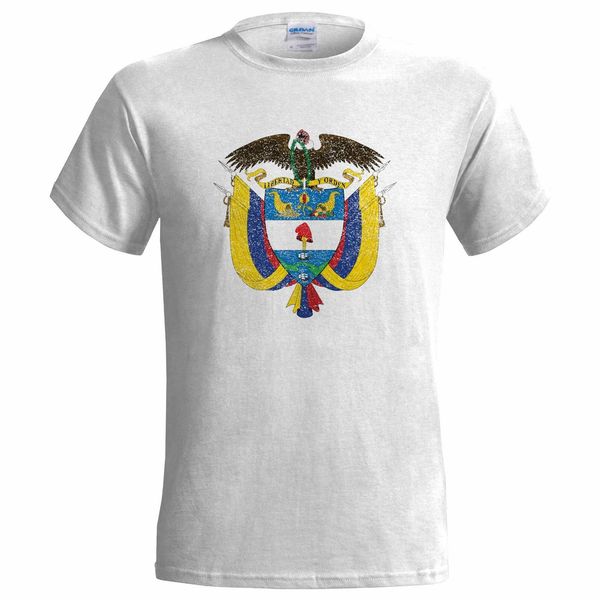 

summer colombia coat of arms distressed look mens t shirt emblem condor colombian flag tee shirt sport hooded sweatshirt hoodie