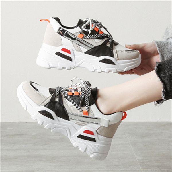 

women's 2021 new chunky thick female shoes 8ptz, Black