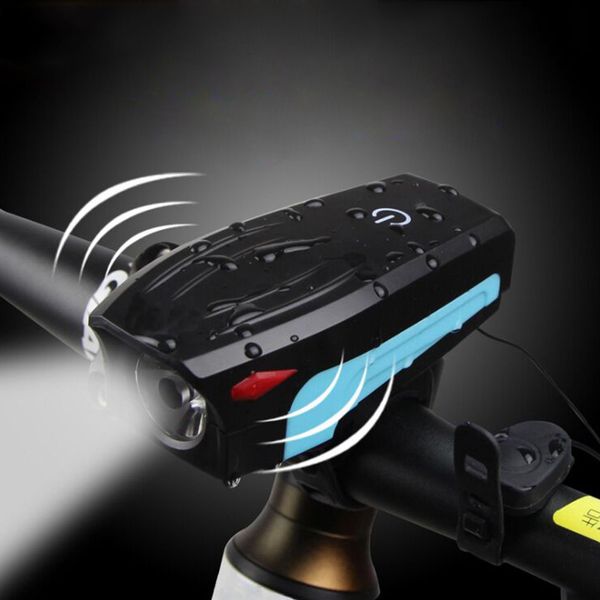 

usb rechargeable waterproof smart sensor speaker lights outdoor riding mountain bike touch horn headlight bicycle lights