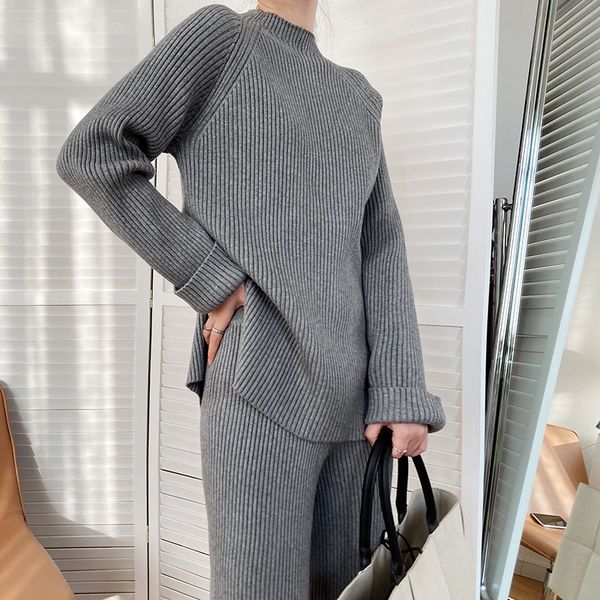 

2021 new style of england women's ensembles loosened woman's nightgown solid division in a pit pullovers loose blouses g1e5, Gray