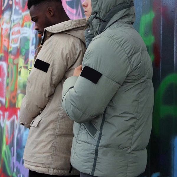 

toney winter jacket cyberpunk windbreaker casual sweatshirt embroidered letters zipper coat windrunn mens down fashion streetwear 2color, Black