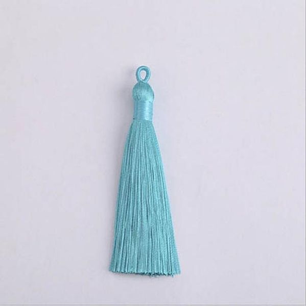 

10pcs 8cm colorful polyester silk tassel with pull ring for hanging earring charms making diy jewlery pendants accessories h bbyvjg