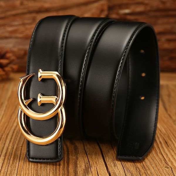 

2020 designer belts men's women's belts true faith in the metal buckle leather business belt frame gold silver 3.5cm fee delive, Black;brown