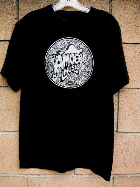 

amoeba music record hollywood магазин логотип black m 38 40 silver seal высококачественного балахон дизайнеры футболка толстовка