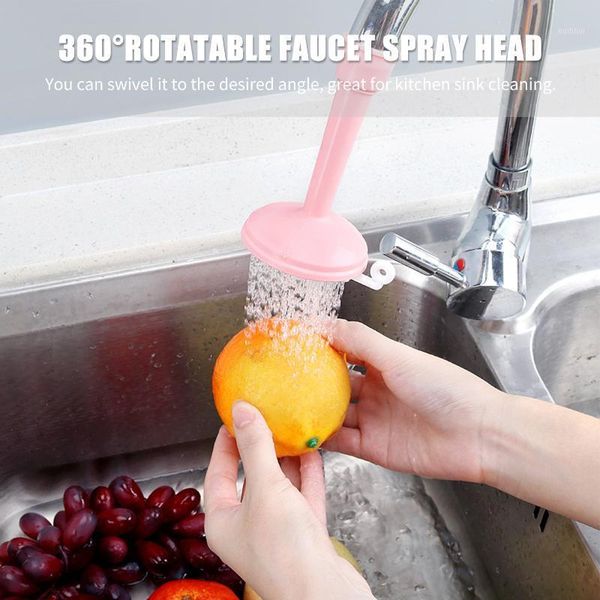 

kitchen spray head 360 degree rotating faucet splash sprinklers water-saving faucet nozzle water valve double shower head1