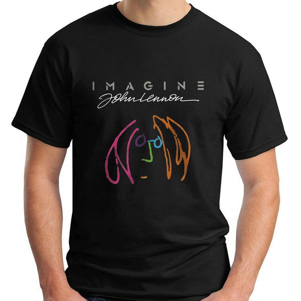 

john lennon imagine the black t-shirt size s-3xl sport hooded sweatshirt hoodie