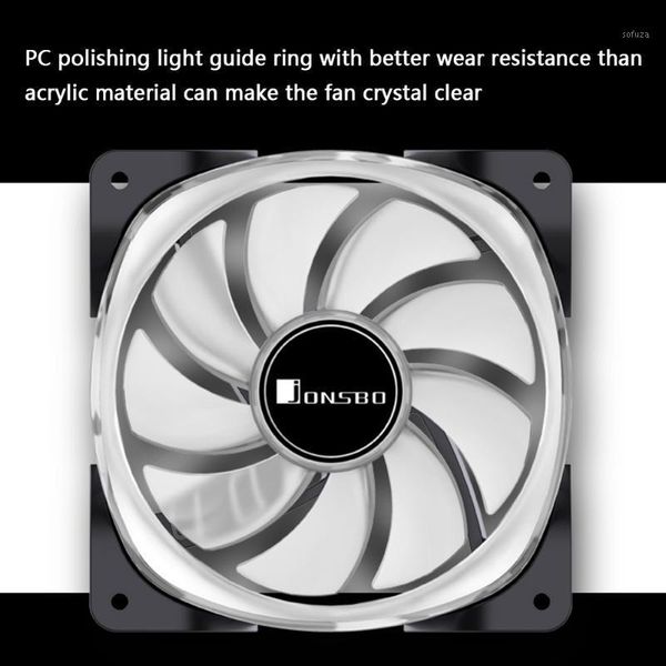 

fans & coolings jonsbo fr-701 argb pc case fan 120mm 9 blade addressable rgb led pwm cooling fan lighting chassis cooling 120mm1