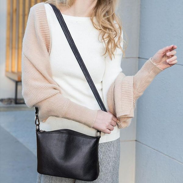 

new fashion genuine leather women messenger bags luxury tote handbags female party purse shoulder crossbody bag sac a main 2020