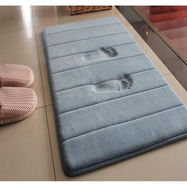 

40*60cm bath mat bathroom carpet water absorption rug shaggy memory foam bathroom mat set kitchen door floor ta wmtoae toys2010