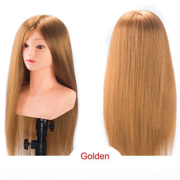 

85% human hair professional mannequin head with shoulders barber practice hairstyle kappershoofd hairdresser doll training head, White