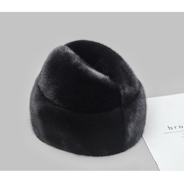 

wide brim hats hat real fur cap men's winter 2 colors wholesale, Blue;gray