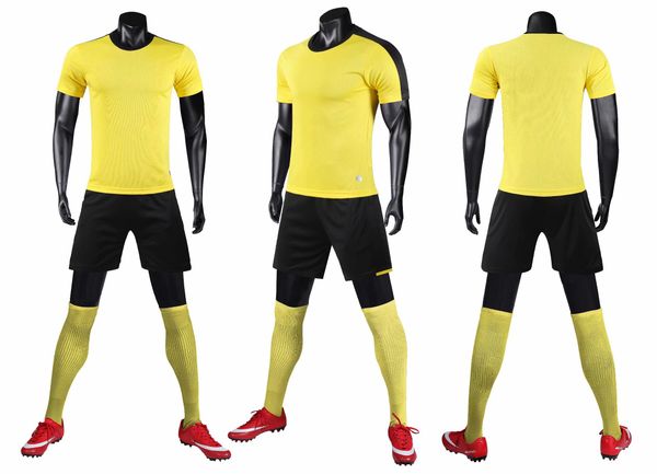 

new arrive blank jersey 2004# 6 colors kit customize quick drying t-shirt uniforms jersey football shirts, Black;yellow