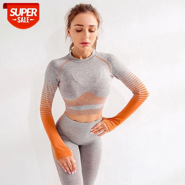 

normov seamless women solid causal o neck longsleeve with thumb polyester quick dry workout fitness female #8j1p, White