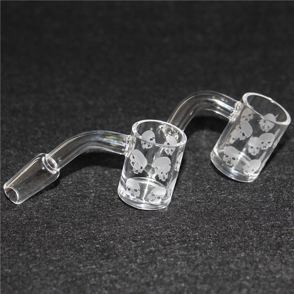 Bangers senza cupola fumatori 10mm 14mm giunto trasparente 45 ° 90 ° Quartz Banger Dab Nail per bong acqua piattaforma petrolifera