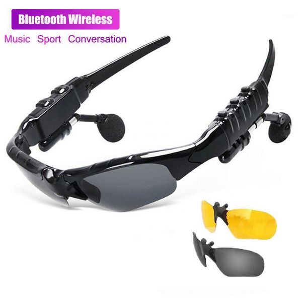 

bluetooth sunglasses outdoor smart glasses bluetooth men sun glasses wireless headset sport with microphone for smart phones1