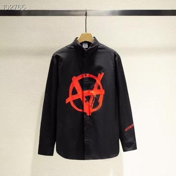 

xx 2020 new black & red anarchie shirt men women red logo print shirt good quality vtm oversize1, White;black