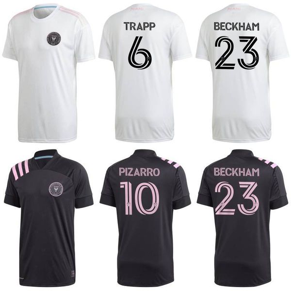 

2020 inter miami soccer jerseys 2020/21 #10 pizarro trapp pellegrini uniform mens mls #23 beckham carranza football shirts, Black;yellow