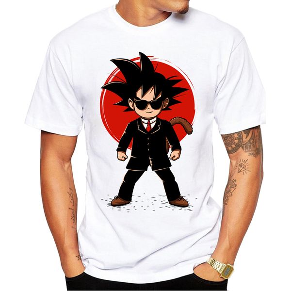 

2018 summer men son goku t shirts fashion goku mib design t-shirt short sleeve cool male tee sport hooded sweatshirt hoodie