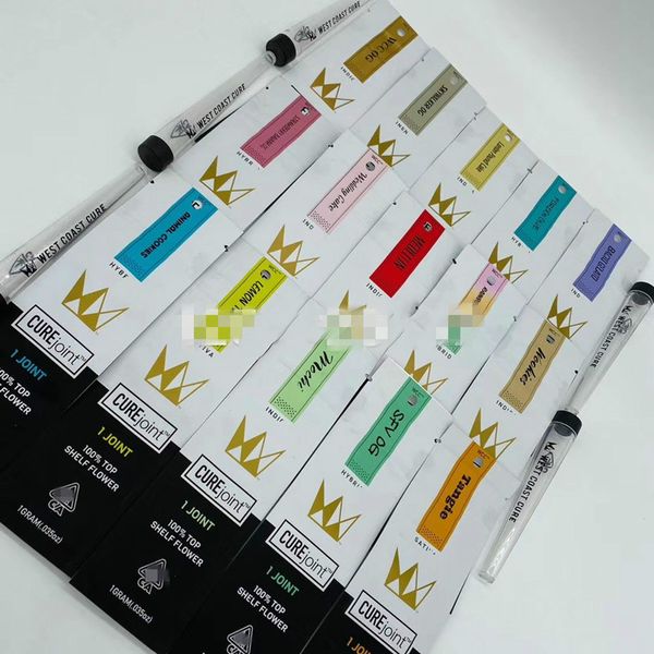 

west coast cure joint packaging bag cookies pre roll joint 1pcs cured joints bag +plastic tubes packaging moonrock with zipper mylar bag
