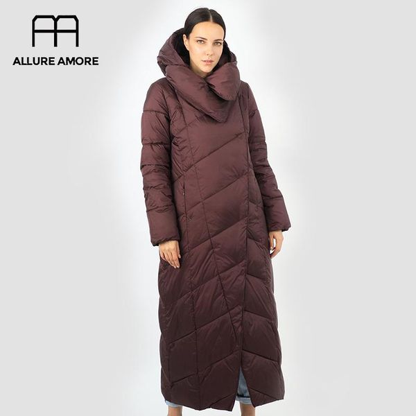 

2020 new cotton women's down jacket long parka outwear north with hood warm puffer quilted coat face female plus size montcler, Black