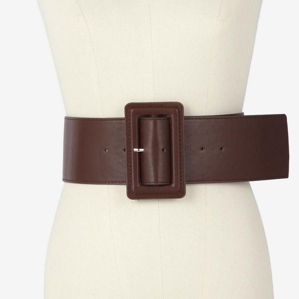 

2020 new fashion 7.8cm wide women waistband designer pin buckle belts corset belts for women dress coat, Black;brown