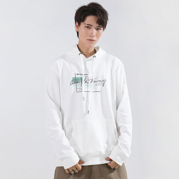 

men's mq1643 hooded 2020 new autumn sports leisure korean version ins coat and sweater for men, Gray