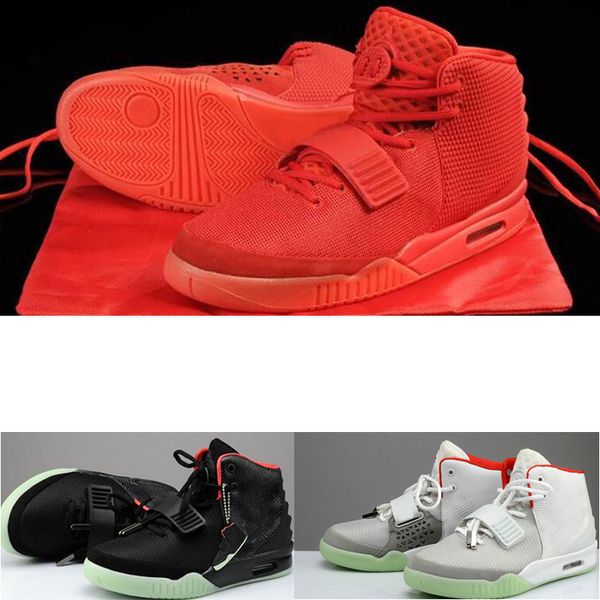 

новые мужские обувь kanye west 2 ii nrg черный серый красный manbasketballshoes для мужчин glow in the dark mens trendy джек кактусы тренеро