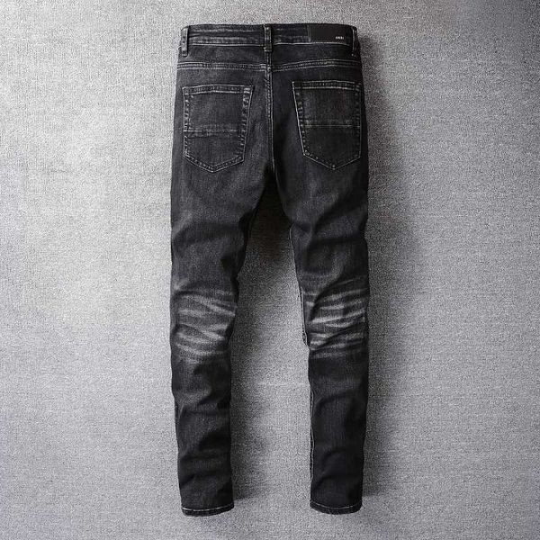 

biker jeans ripped for men skinny blue designer plein pants designer