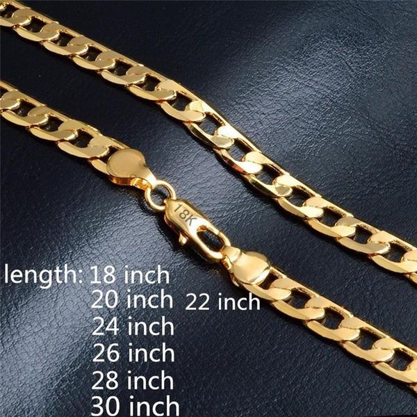 

18-30inch long gold plating hip hop necklaces for men miami cuban link chain thick big chunky necklace gift jewelry z4, Silver