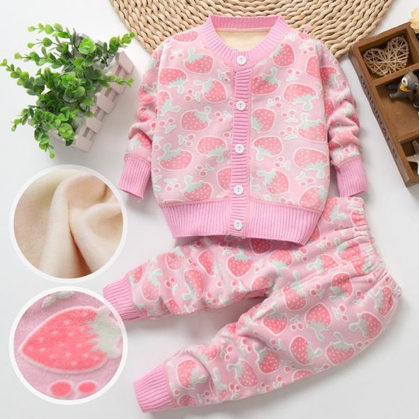 

2020 autumn and winter new plus velvet infant baby cardigan girl jacket boy cardigan children sweater sweater, Blue;gray