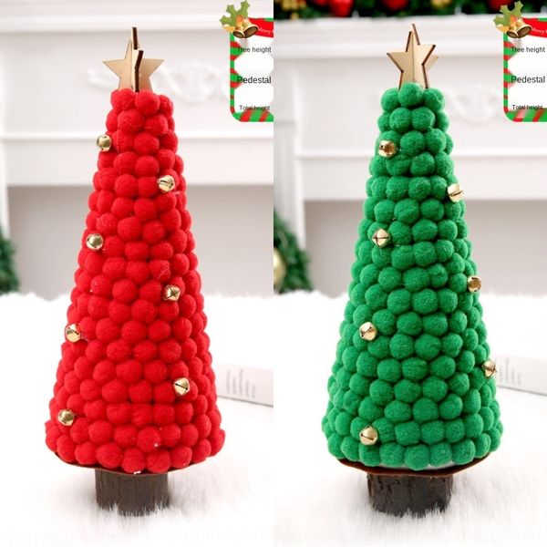 

hjkgc korean decorations christmas bar colorful wool ball mini wool jewelry curly accessories christmas tree felt table small ornaments h