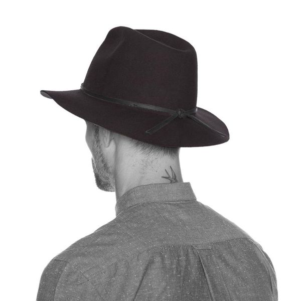 

100% wool wide brim winter autumn men floppy felt trilby fedora hat for gentleman cloche panama cap, Blue;gray
