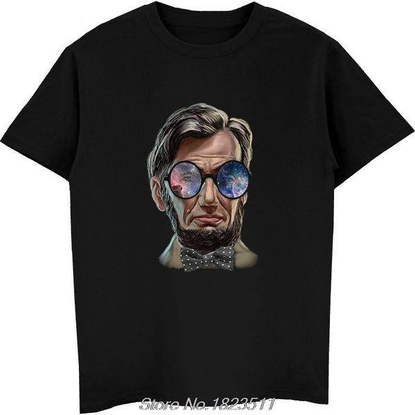 

fashion summer style usa president abraham lincoln, space galaxy eyeglass men harajuku streetwear hoodie designers t shirts sweatshirt
