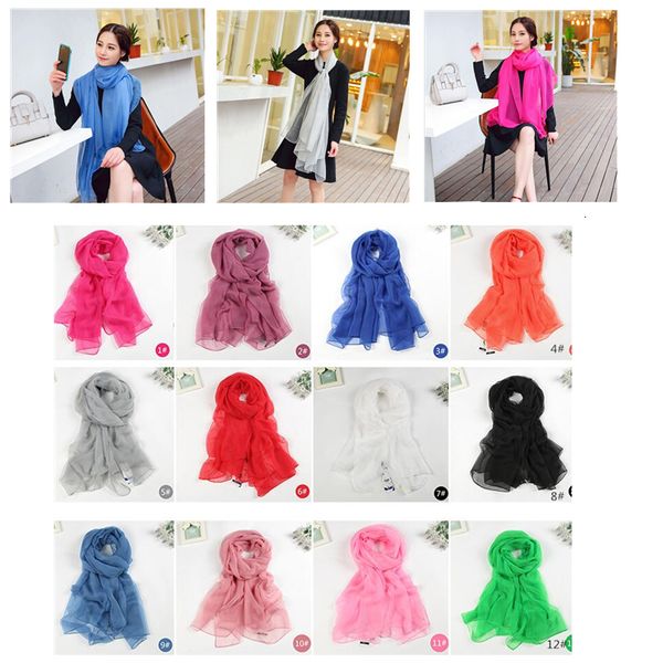 

women solid color scarves large size beach towel pashmina major suit ice silk chiffon sunscreen shawl wedding gifts ship, Blue;gray