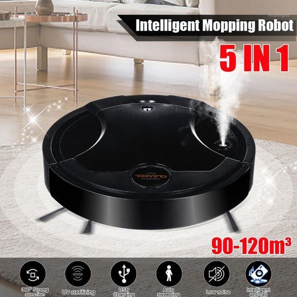 

vacuum cleaners 50w intelligent 5-in-1sweeping robot household spray ultraviolet charging sweeping vacuuming mopping cleaning machine1