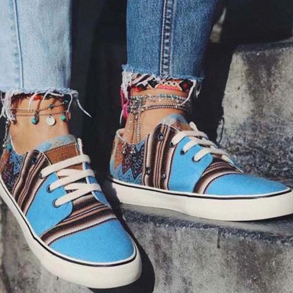 

2020 new women casual shoes lace up leisure female shoe lightweight folk-custom women colorblock casual shoes zapatillas hombre #th3b
