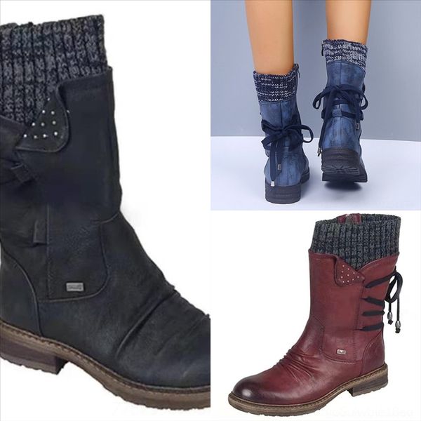 

nzgj new variation boot brand knee fashion boots high boots youth boot designer women's the kelly bootover luxury, Black