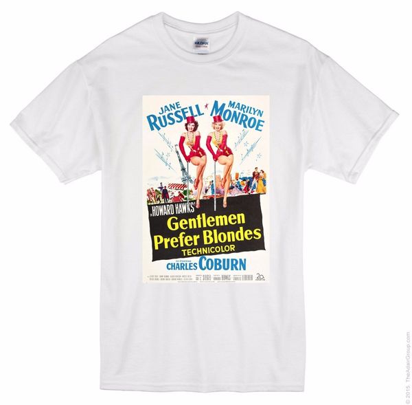 

gentlemen prefer blondes marilyn monroe t-shirt film vintage movie poster sport hooded sweatshirt hoodie